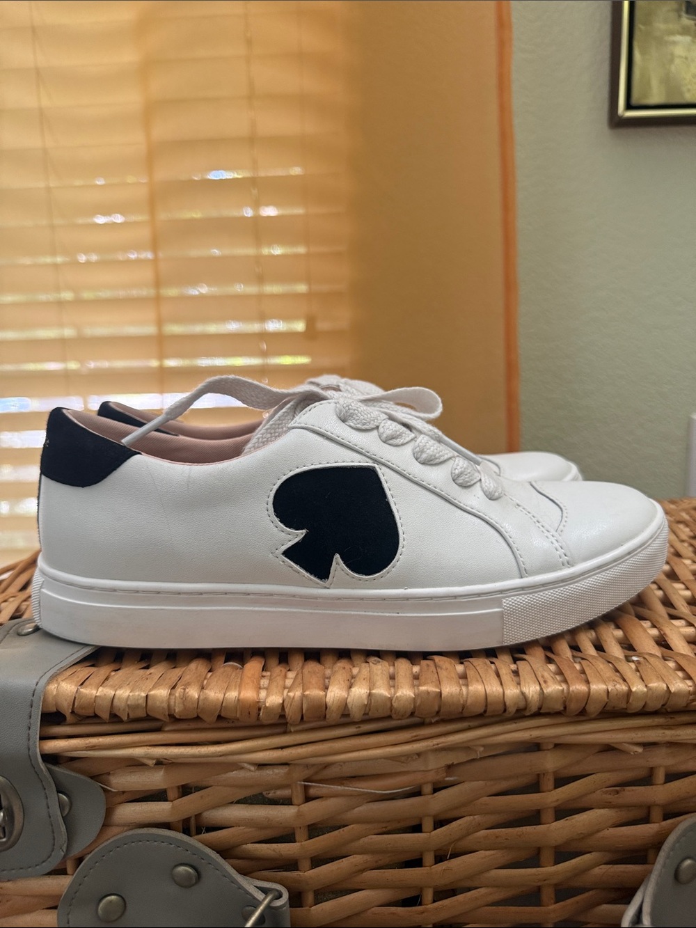 Kate Spade New York Fez leather sneakers- pre-loved